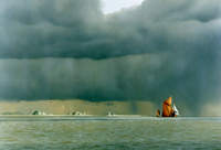 East Coast Barge Leaving Port